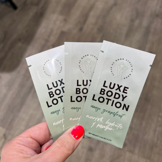Luxe Body Lotion Sample Packets